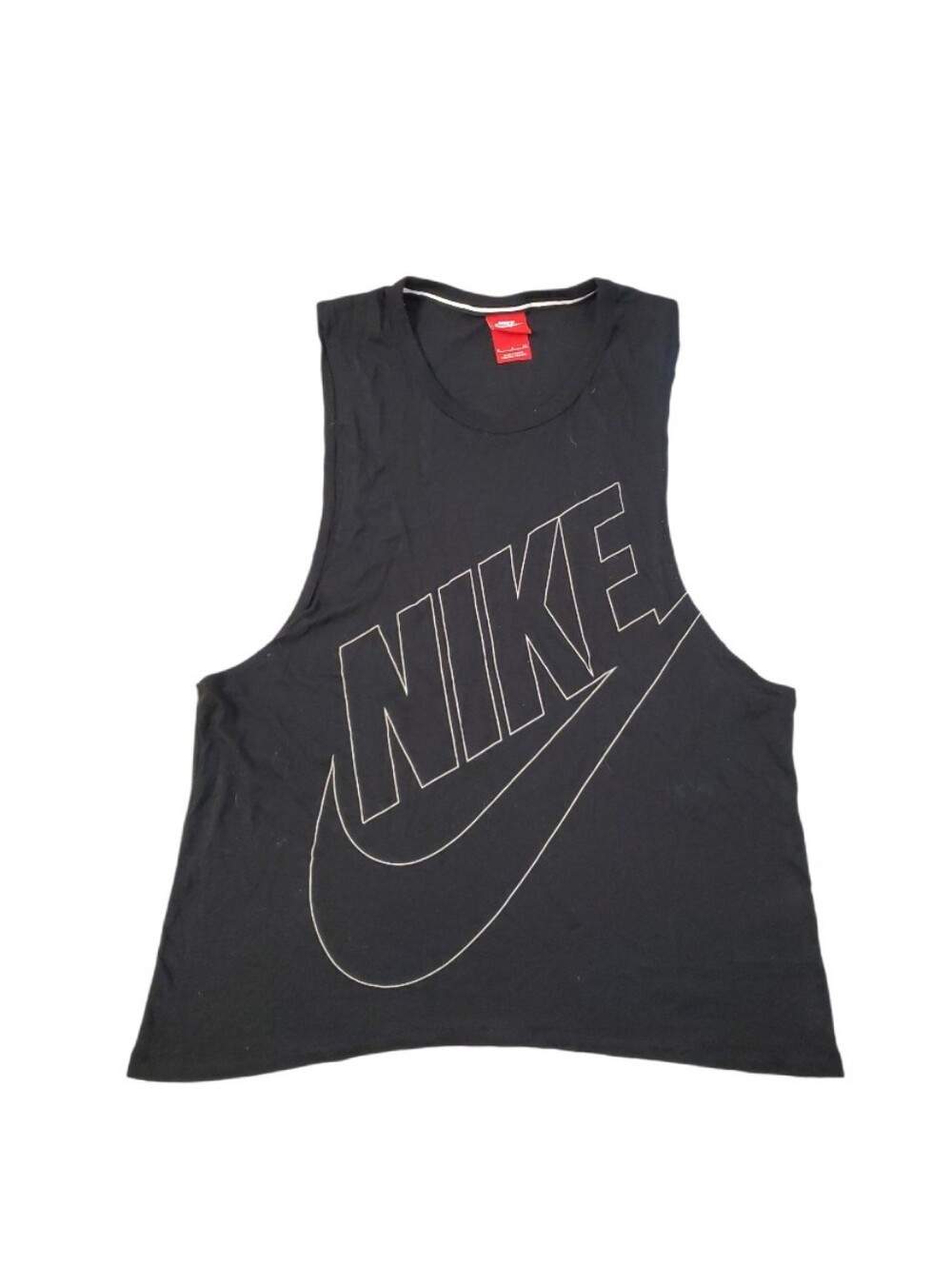 Nike Men's Black Swoosh Workout Tank Top Small